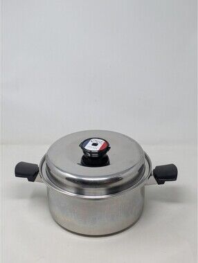 Cordon Bleu 6.5 Qt Stockpot 7-Ply Surgical T304 Stainless Dutch Oven Fry Pan Lid